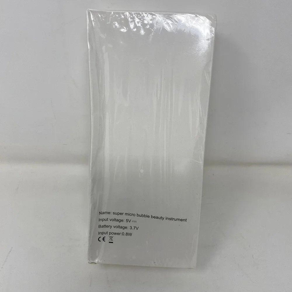 Super Micro Bubble Beauty Instrument Facial Cleansing Device‎ White Blue